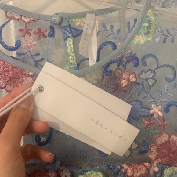 SOLD - Imperial Pastel Embroidered A-Line Dress - Picture 7 of 9